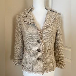 Beige Tweed Jacket